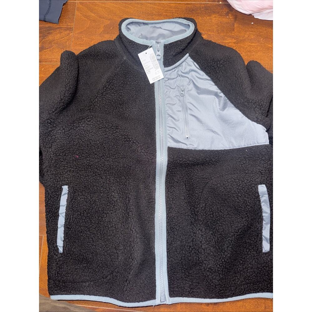 The Children's Place Boys Size Large (10/12) Sherpa Fleece Full Zip Jacket